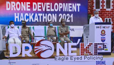 Drone Hackathon conducted by the Kerala Police Cyberdome