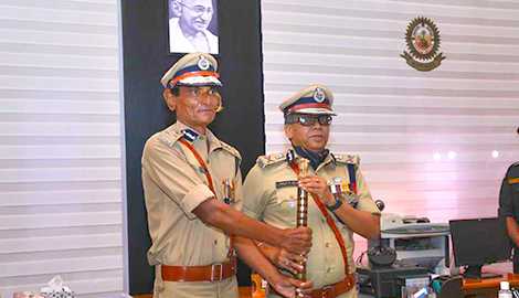 From the Charge handing over ceremony of State Police chief