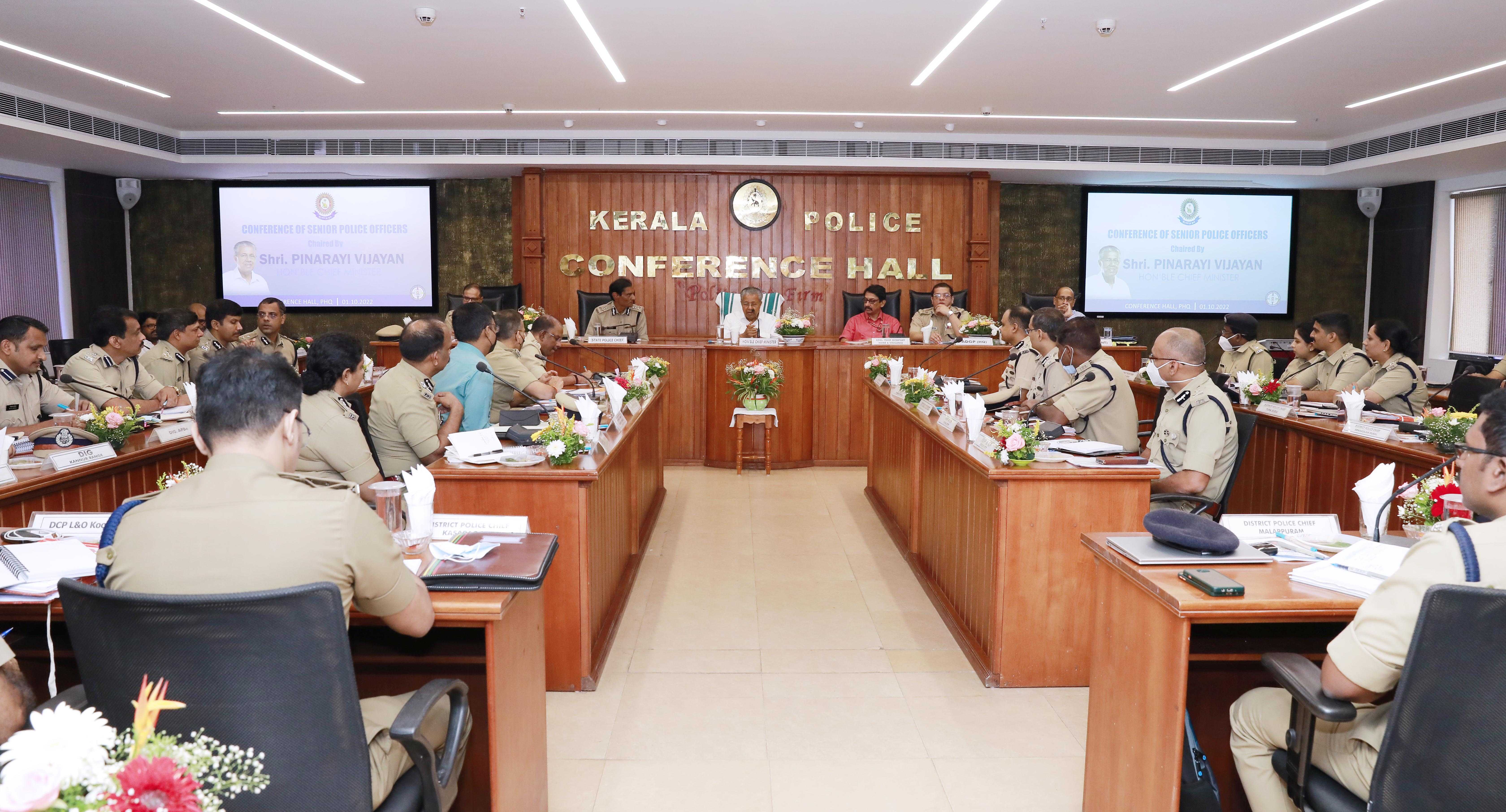 A high-level meeting was held at the police headquarters in the presence of the chief minister Sri Pinarayi Vijayan on 01.10.2022